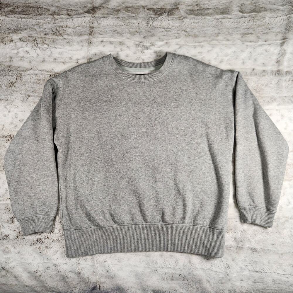 SPAO K-Fashion Grey Soft and Cozy Fleece Relaxed Fit Sweatshirt Size L / 170/92A